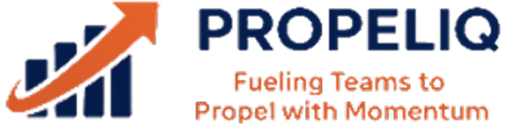 PropelIQ logo with growth arrow graphic.